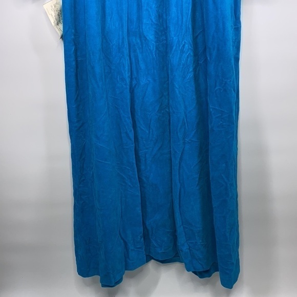 Vintage Vanity Fair Peacock Blue Robe 80's NWT Size XL RARE - Picture 3 of 10